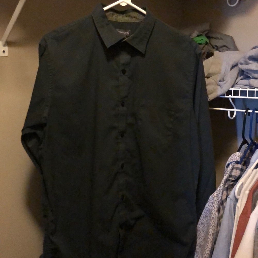 Green Tuck Optional Dress Shirt
